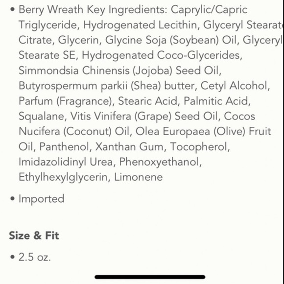 NIB Anthropologie Berry Wreath George & Viv Holiday Christmas Scented Hand Cream - Picture 12 of 12